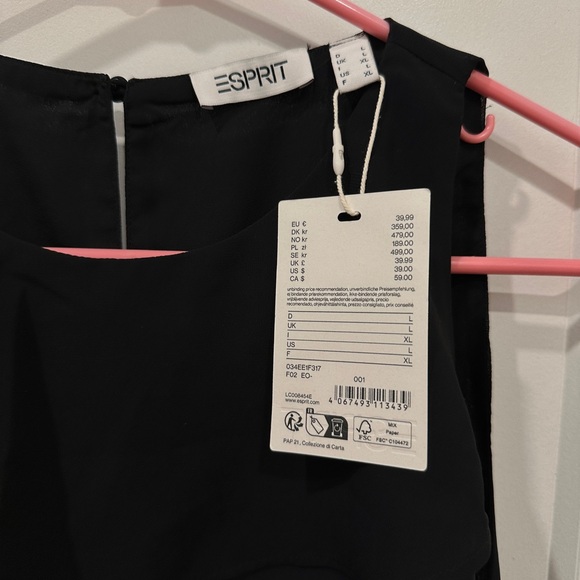 Women’s Sleeveless Black Blouse - Picture 2 of 2